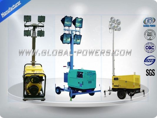 Trung Quốc 4 × 400W đèn kim loại máy phát điện diesel tháp đèn 5Kw chống nước chống thời tiết nhà cung cấp