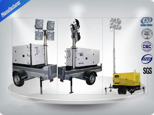 Trung Quốc Low Noise Trailer Mounted Mobile Light Tower Generator 10Kw/12Kva F Insulation Class nhà cung cấp