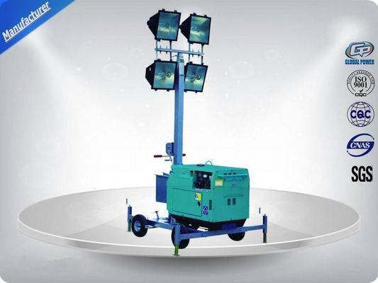60Hz  Single Phase Portable Mobile Light Tower Rental With Diesel Generator nhà cung cấp