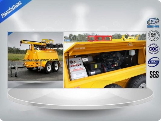 Tháp đèn di động khẩn cấp thi công 50Hz, hoạt động liên tục 8 giờ nhà cung cấp