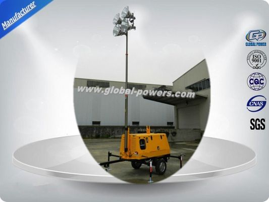 30Kw , 40Kw Power Towable Mobile Light Tower Soundproof With Metal Mast nhà cung cấp