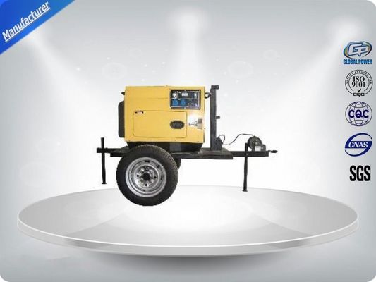Máy phát điện 3 xi-lanh 75dB lớn gắn trên rơ-moóc, công suất đầu ra 64 kw, cấu hình nội tuyến nhà cung cấp